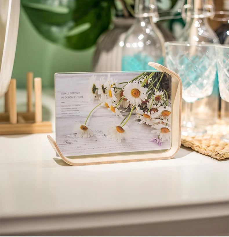 Bent Wood And Acrylic Photo Frame