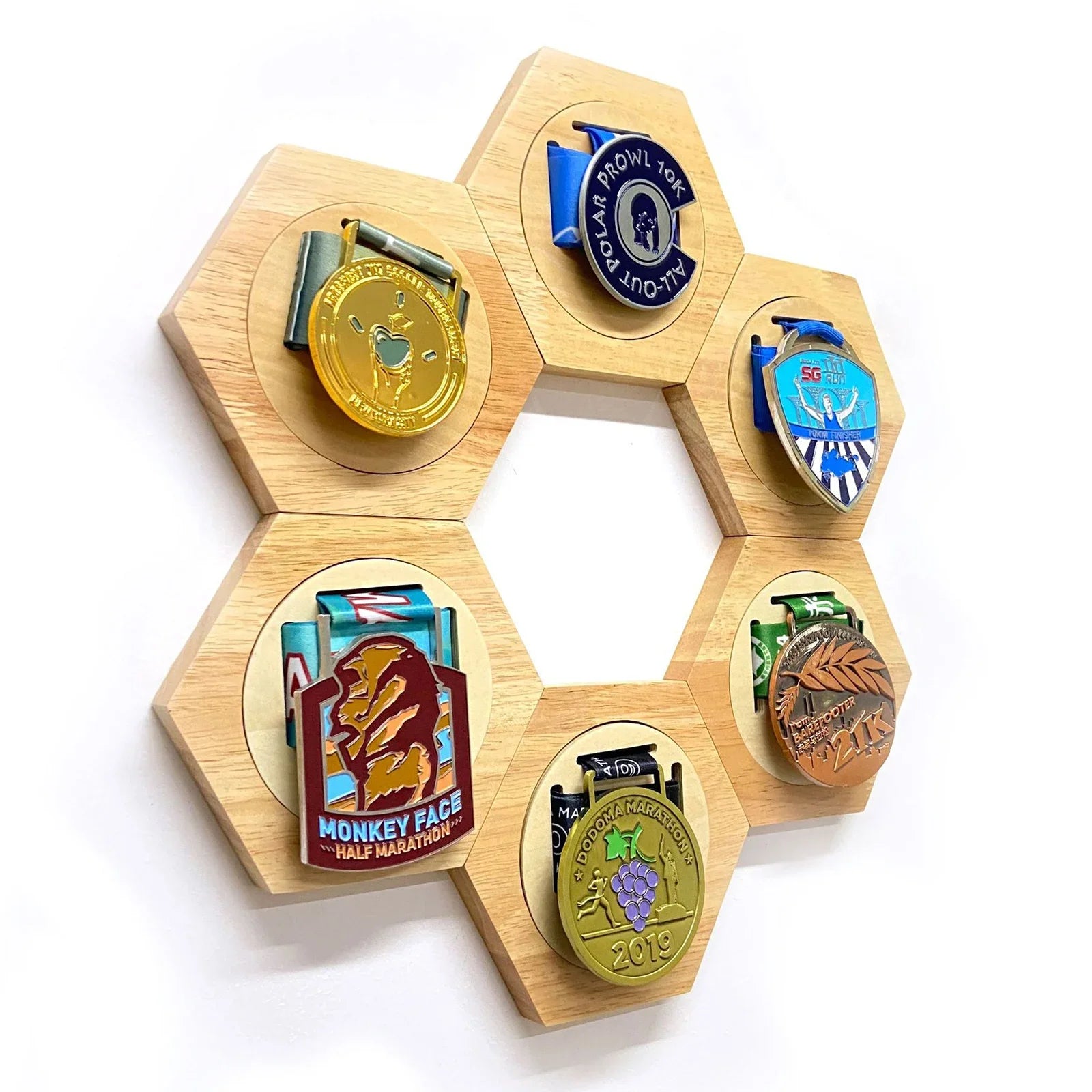 Hexagon Medal Display Rack