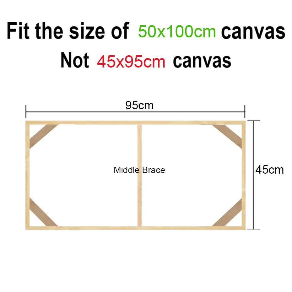 Wooden Canvas Display Frame