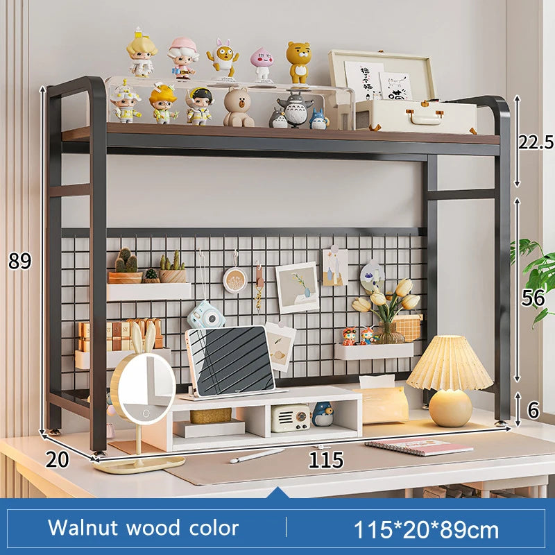 Grid Bookshelf Desktop Storage Rack
