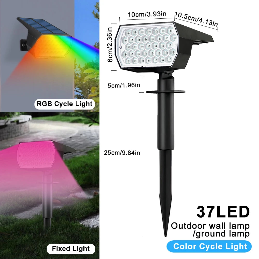 RGB Solar Landscape Spotlight