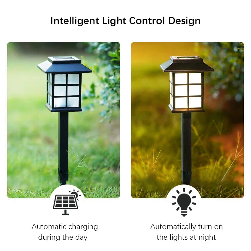 2 Pack Solar Pathway Light Outdoor Solar Lamp Waterproof Landscape