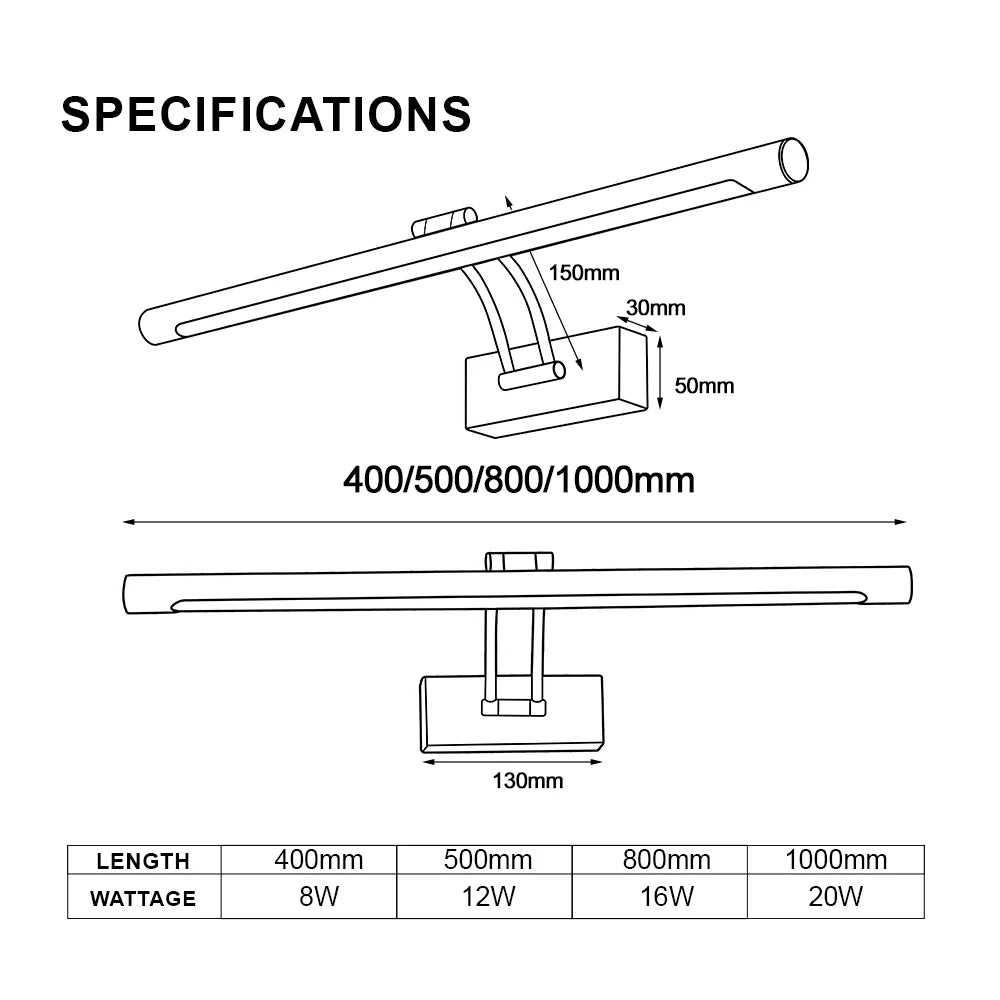 Linear LED Picture Wall Light