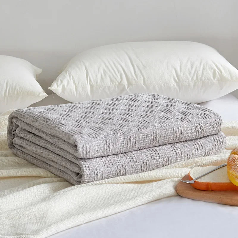 Cotton Gauze Knit Blanket