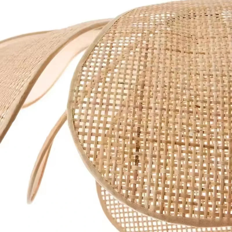 Rattan Woven Petal Pendant Light