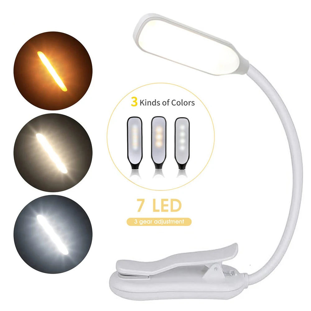 Rechargeable Clip On Book Light
