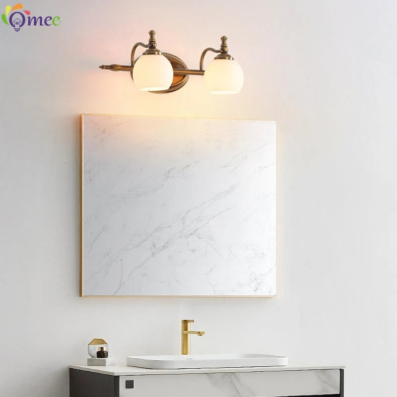 Vintage Bronze Vanity Wall Light