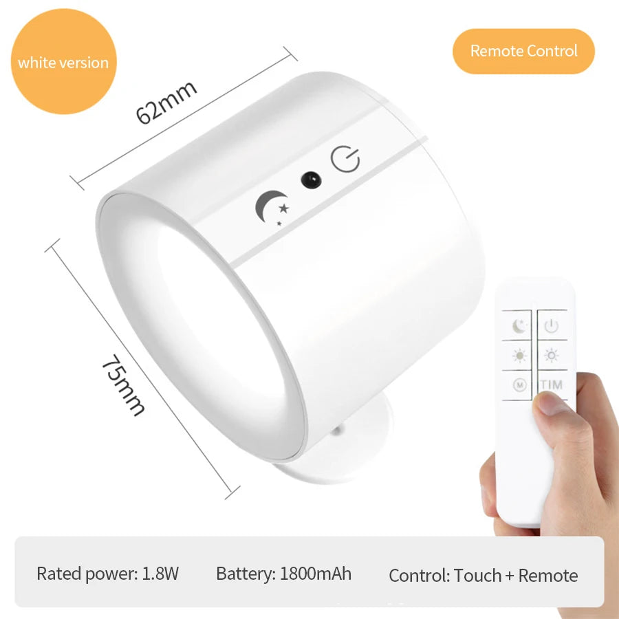 Touch Control Double Head Wall Lamp