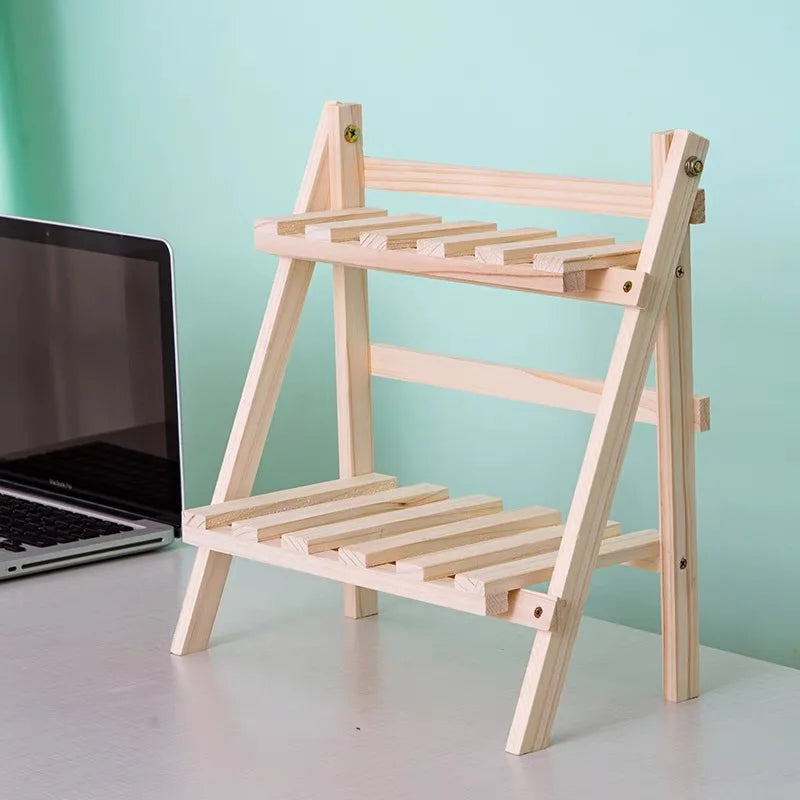 Folding Double Layer Desk Organizer