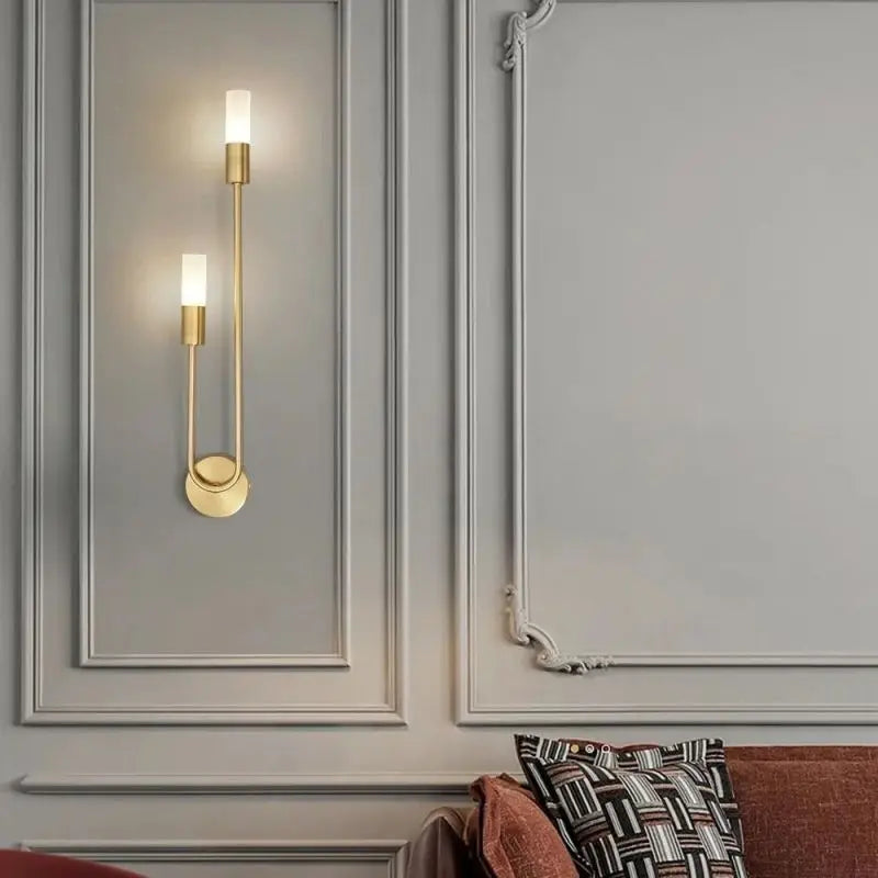 Black Gold Minimalist Wall Lamp