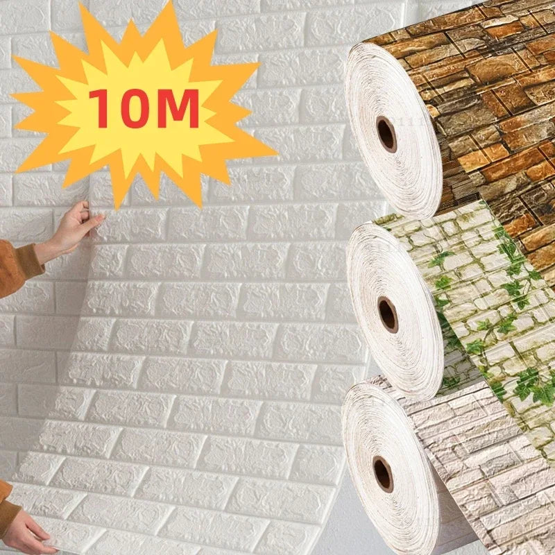 3D Brick Self Adhesive Wall Panel