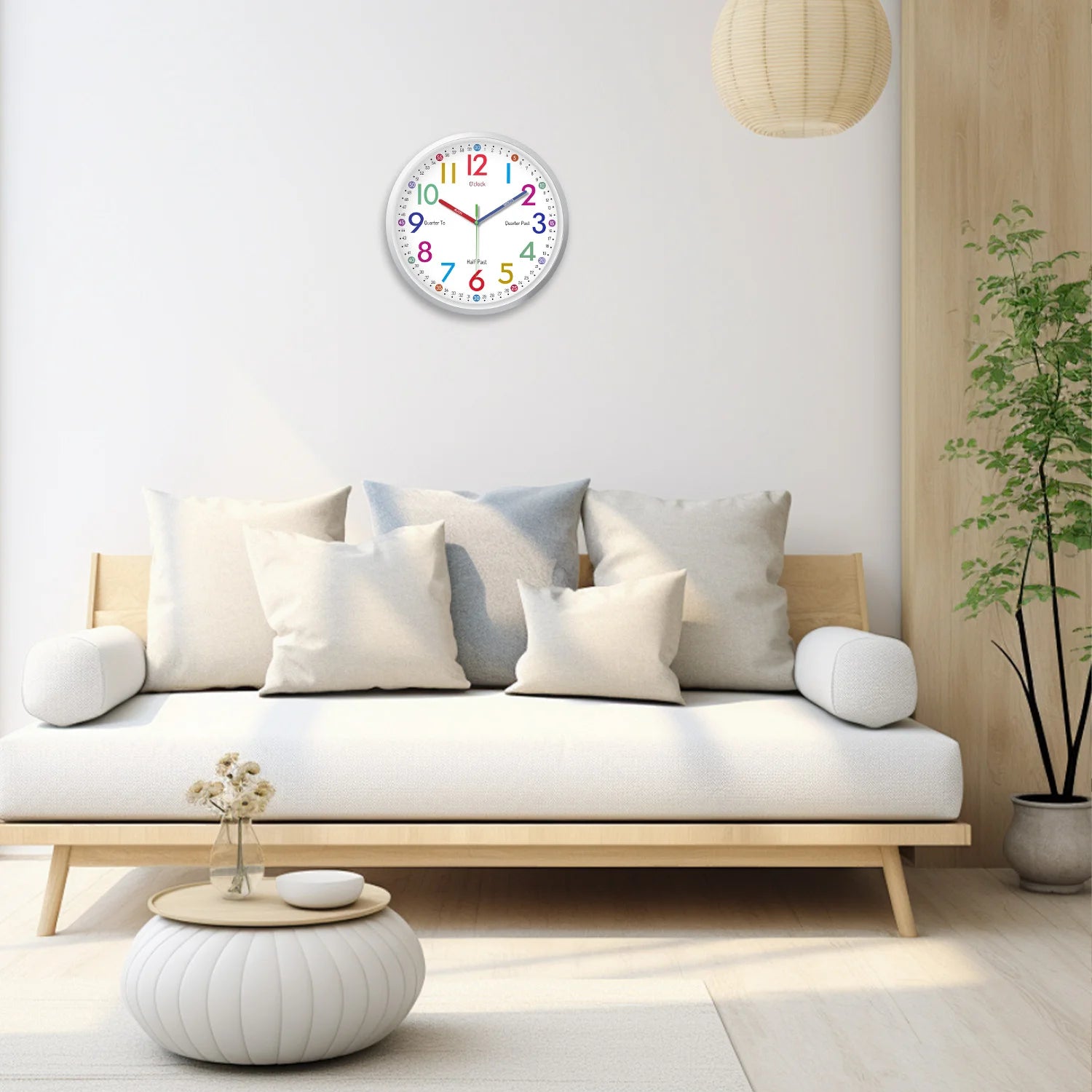 Minimalist Glass Wall Clock