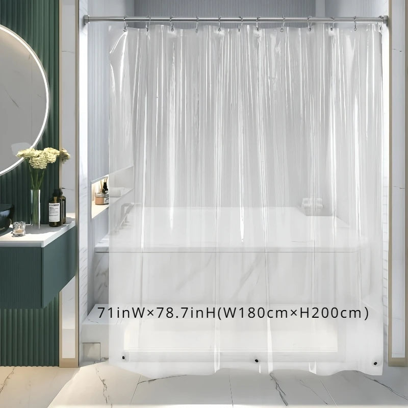 Shower Curtain Transparent Peva Transparent Shower Curtain