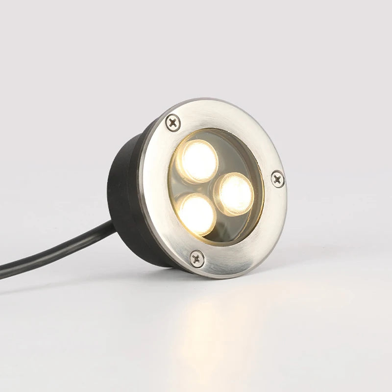 Round Recessed Garden Ground Light