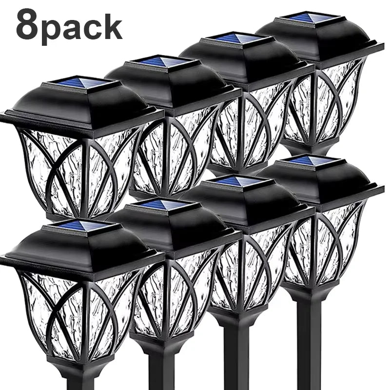1-10 Pack Solar Yard Lights Bright Lawn Lights Outdoor Waterproof Led