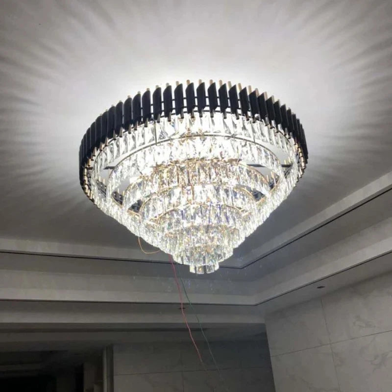Luxury Crystal Ceiling Chandelier Lighting Modern Living Room Lights