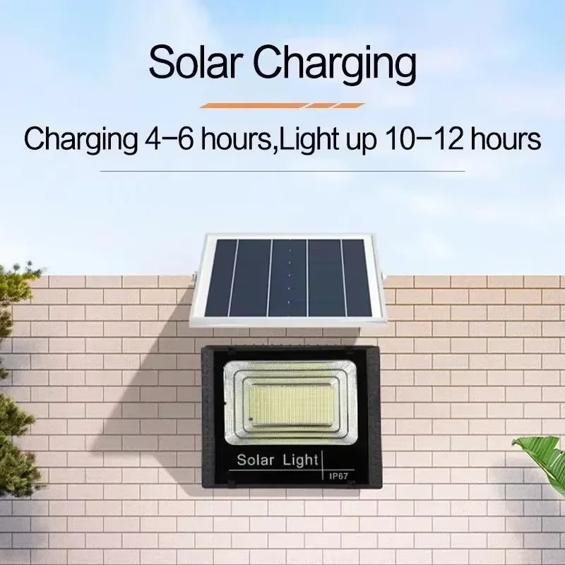 Solar Flood Light with Remote
