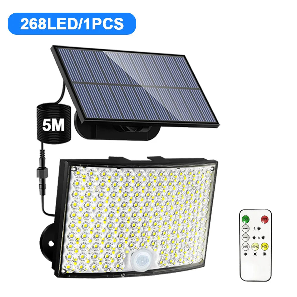 Solar Security Flood Light with Remote
