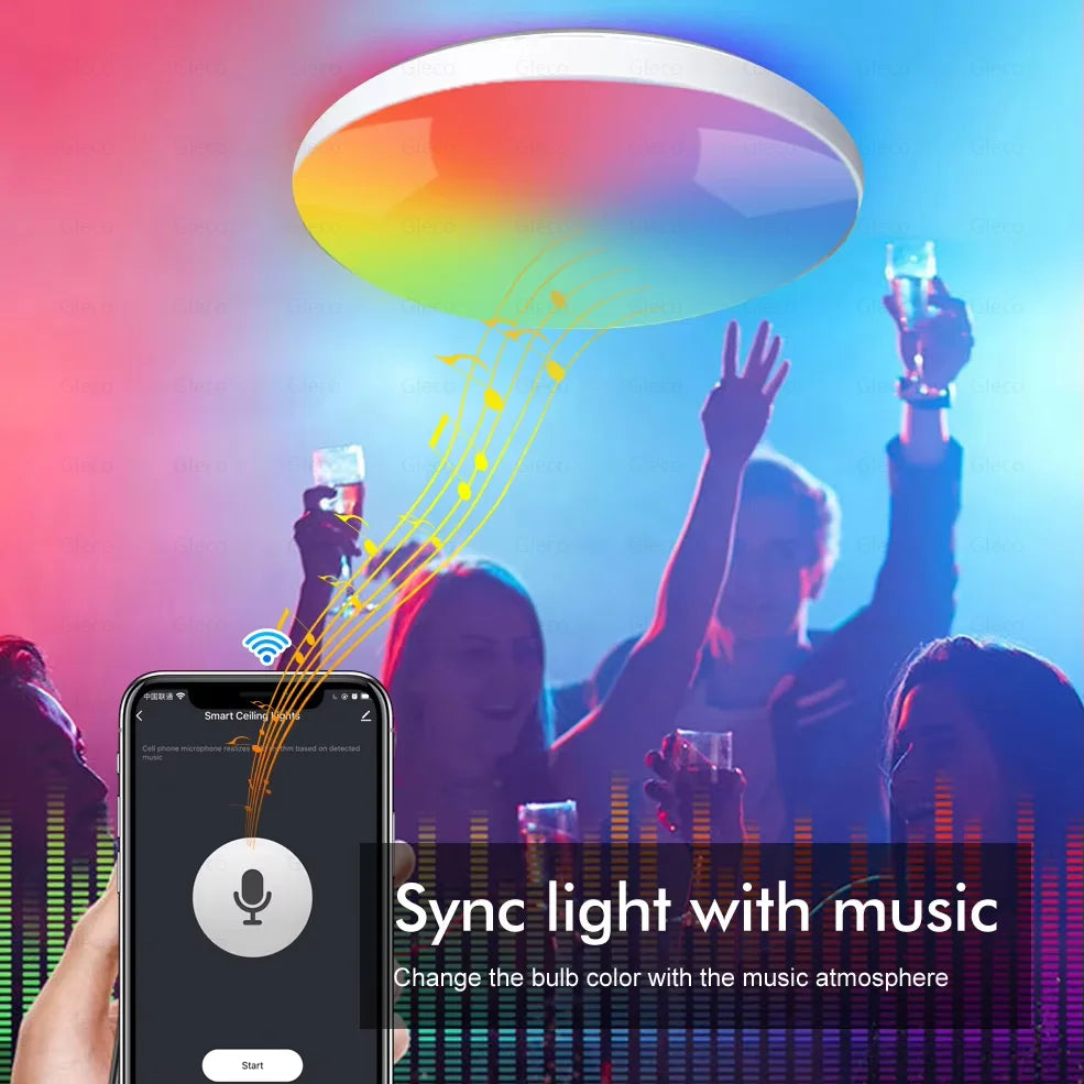 Wifi/Zigbee Ceiling Light Rgbcw Led Ceiling Lamp Livingroom