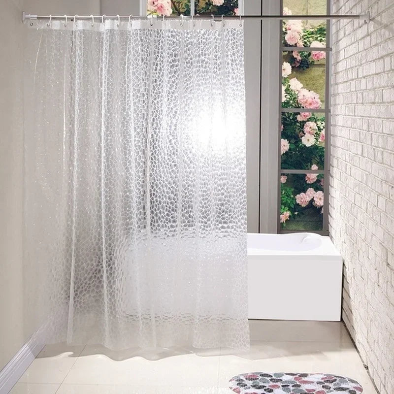 3D Water Cube Shower Curtain