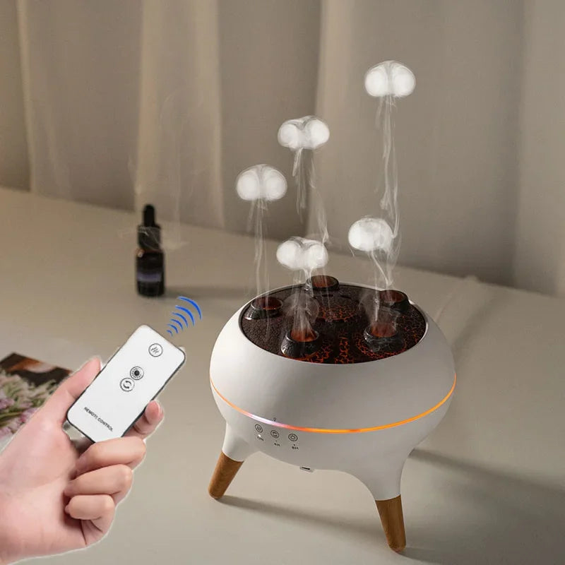 Dynamic Jellyfish Air Humidifier Essential Oil Diffuser Remote Bedroom