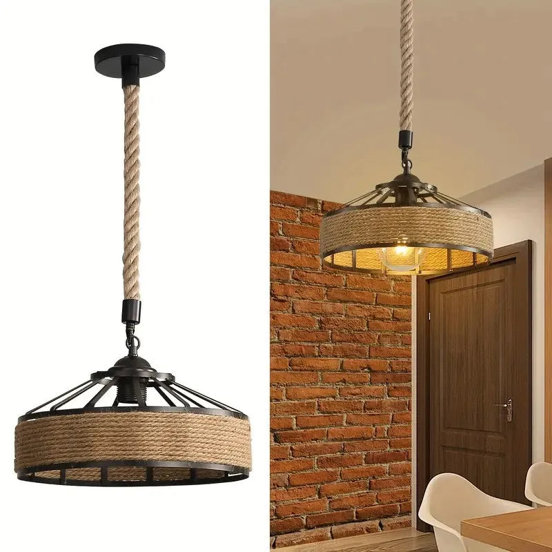 Hemp Rope Pendant Light