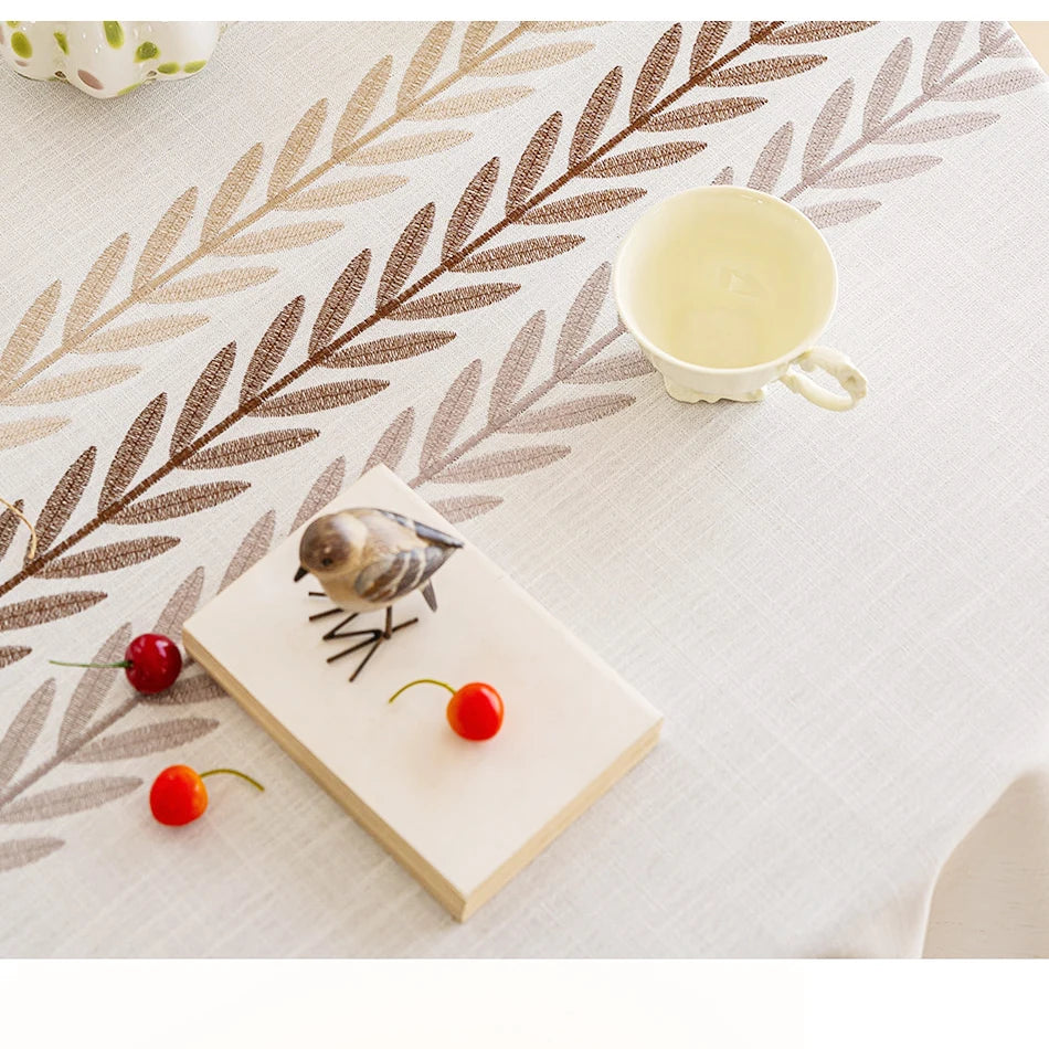 Nordic Style Tassels Cotton Linen Tablecloth,Modern Simplicity