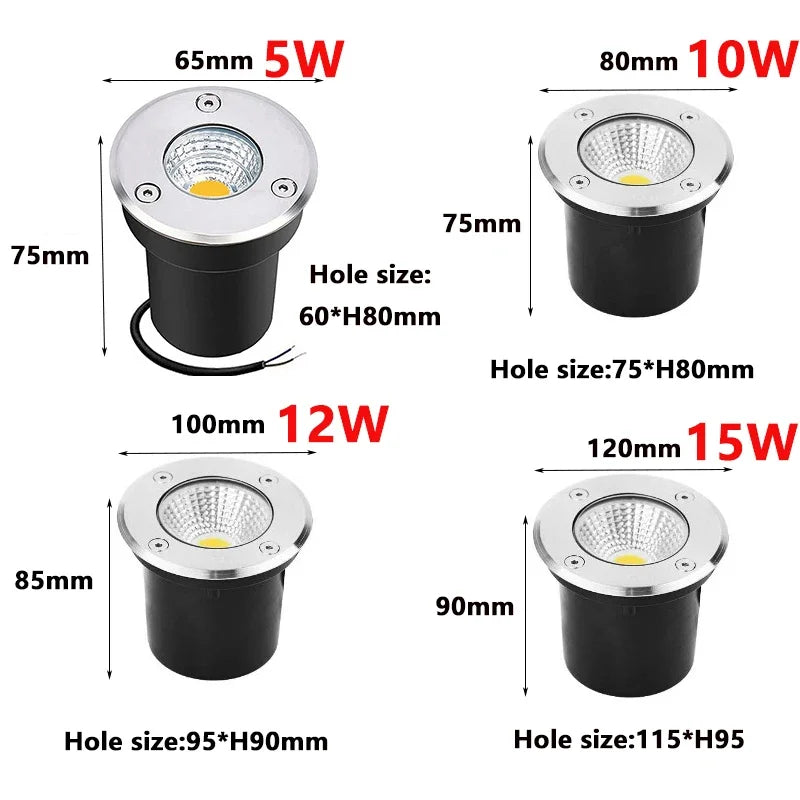 Waterproof LED In Ground Well Light