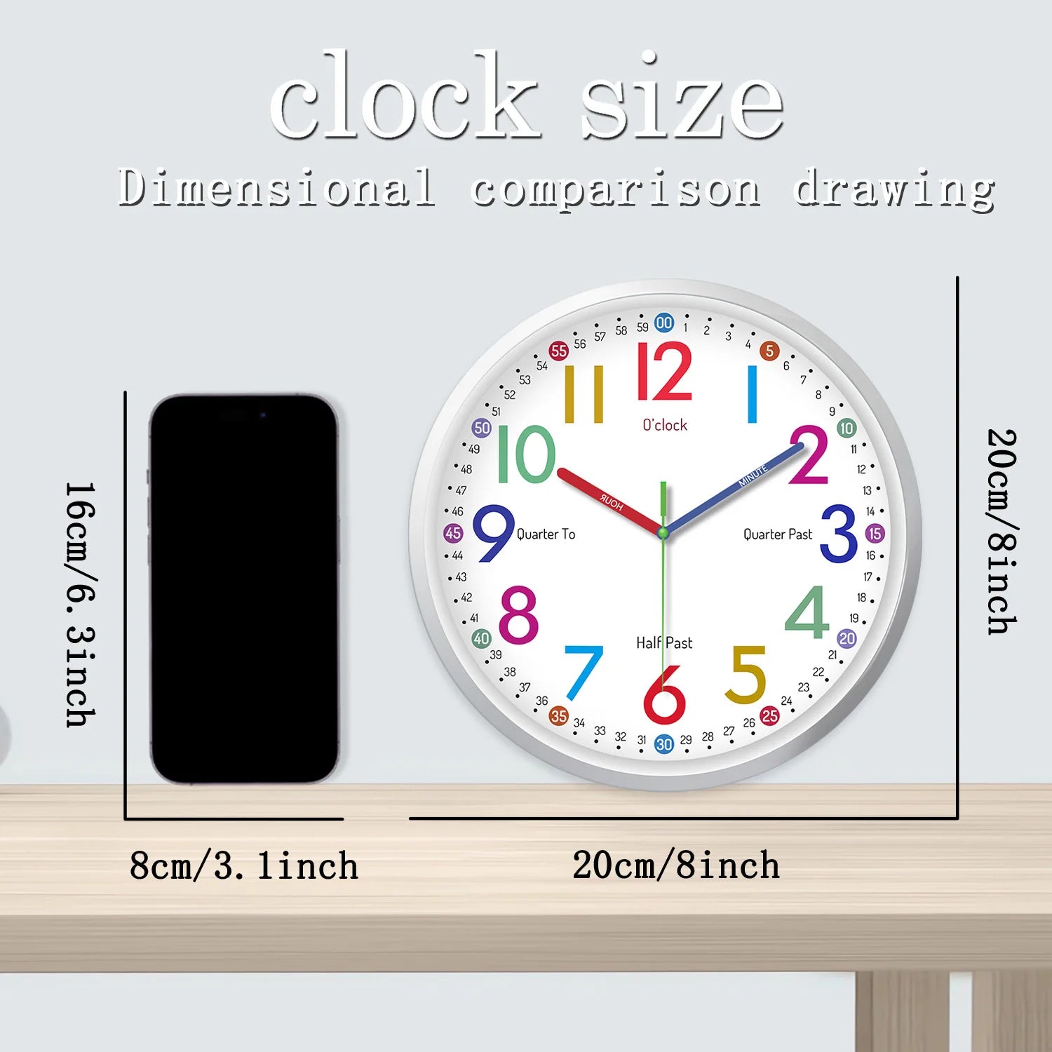 Minimalist Glass Wall Clock