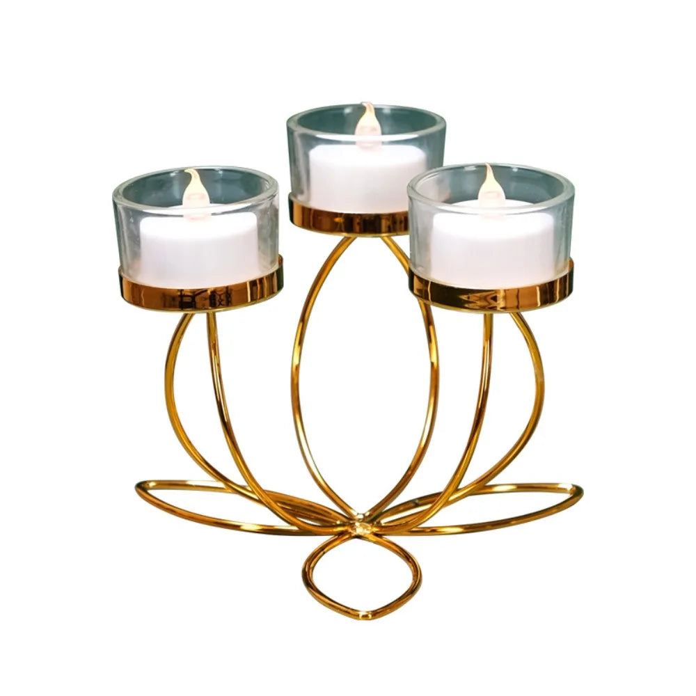 Metal Candlestick Holder Iron Candle Holders Romantic Dinner