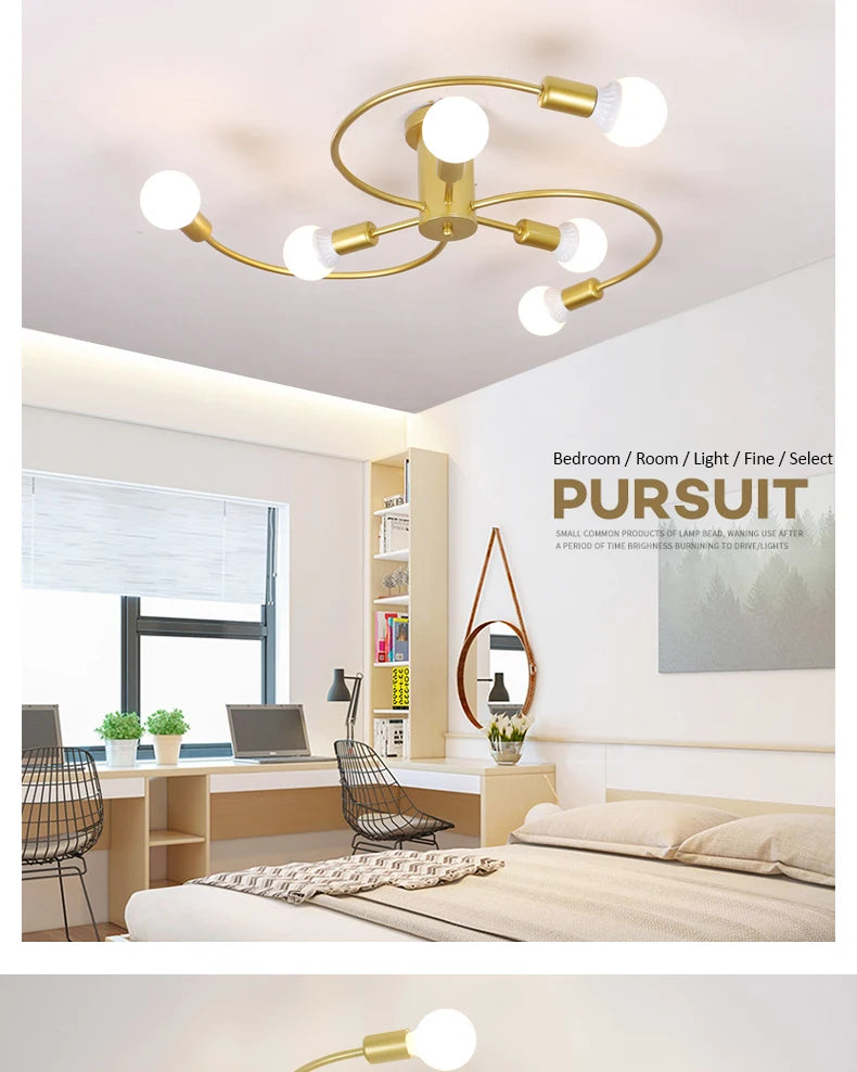 Modern Iron Ceiling Chandelier