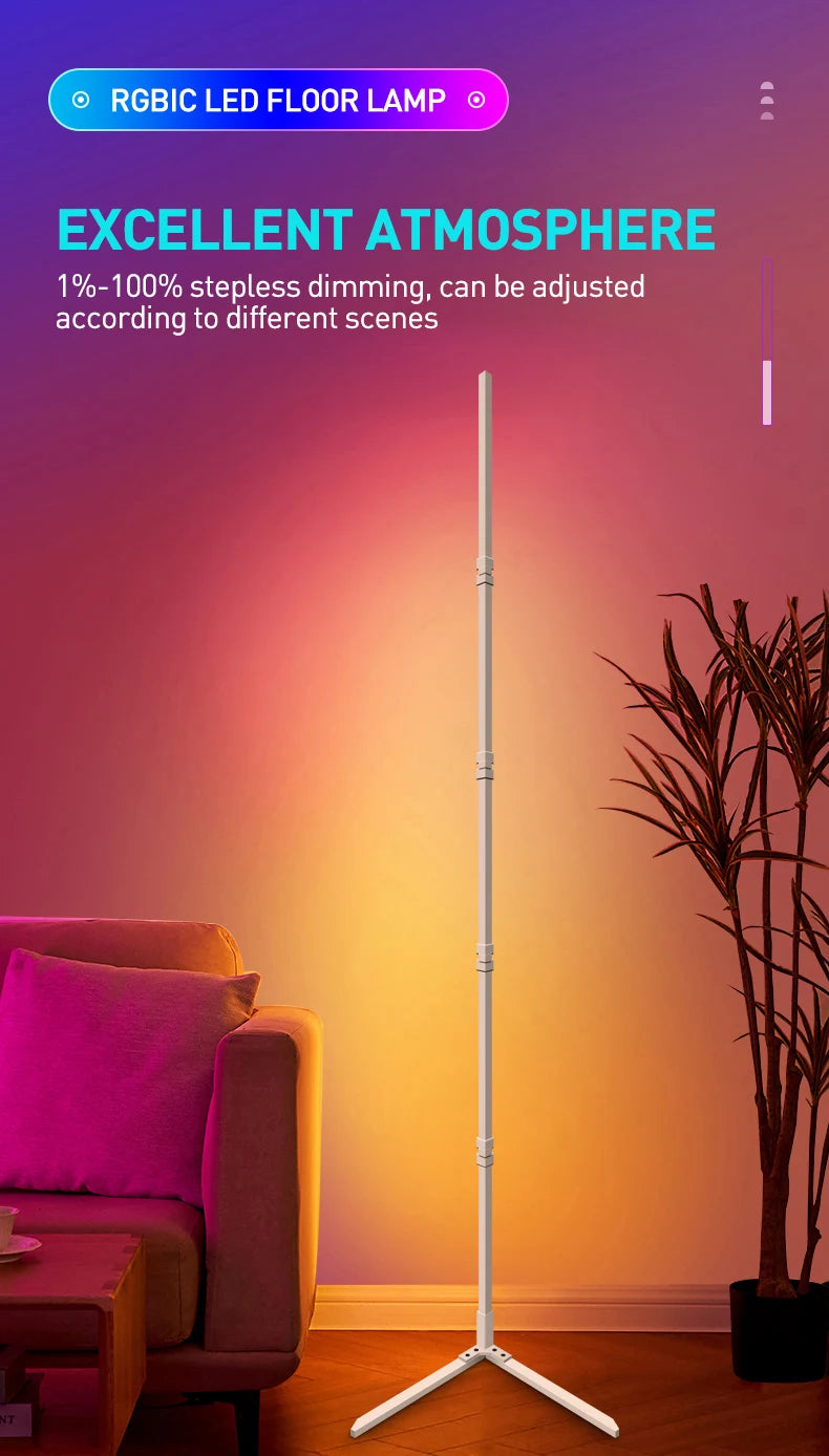 RGBIC Smart Corner Floor Lamp