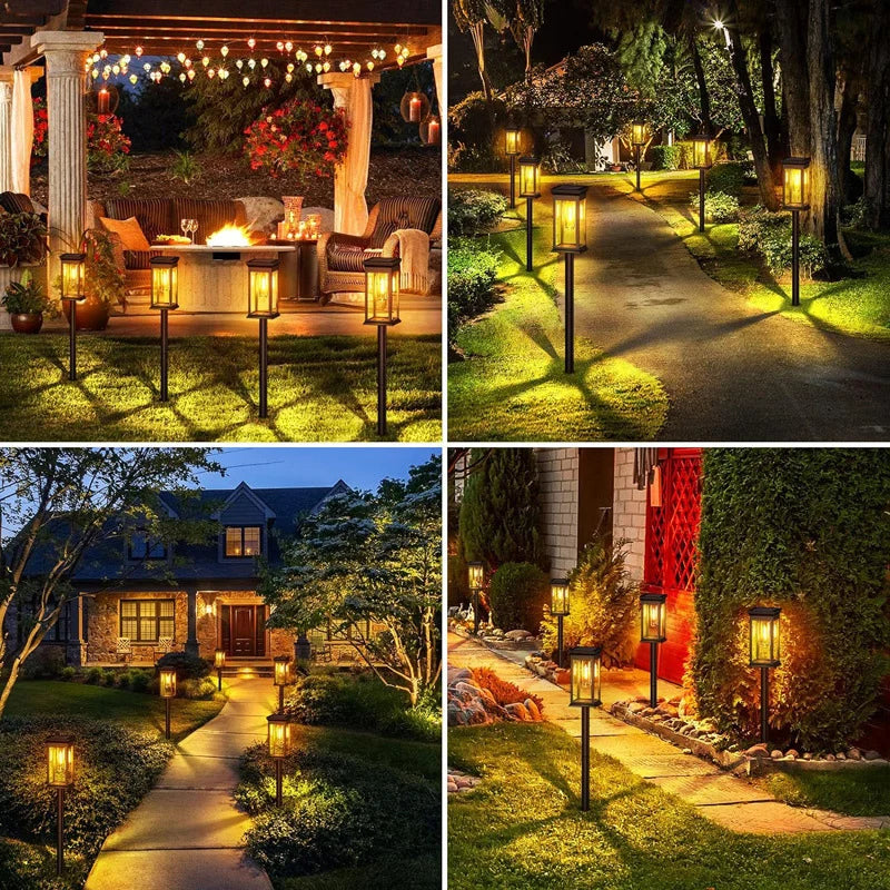 Solar Lantern Path Light Set of 2