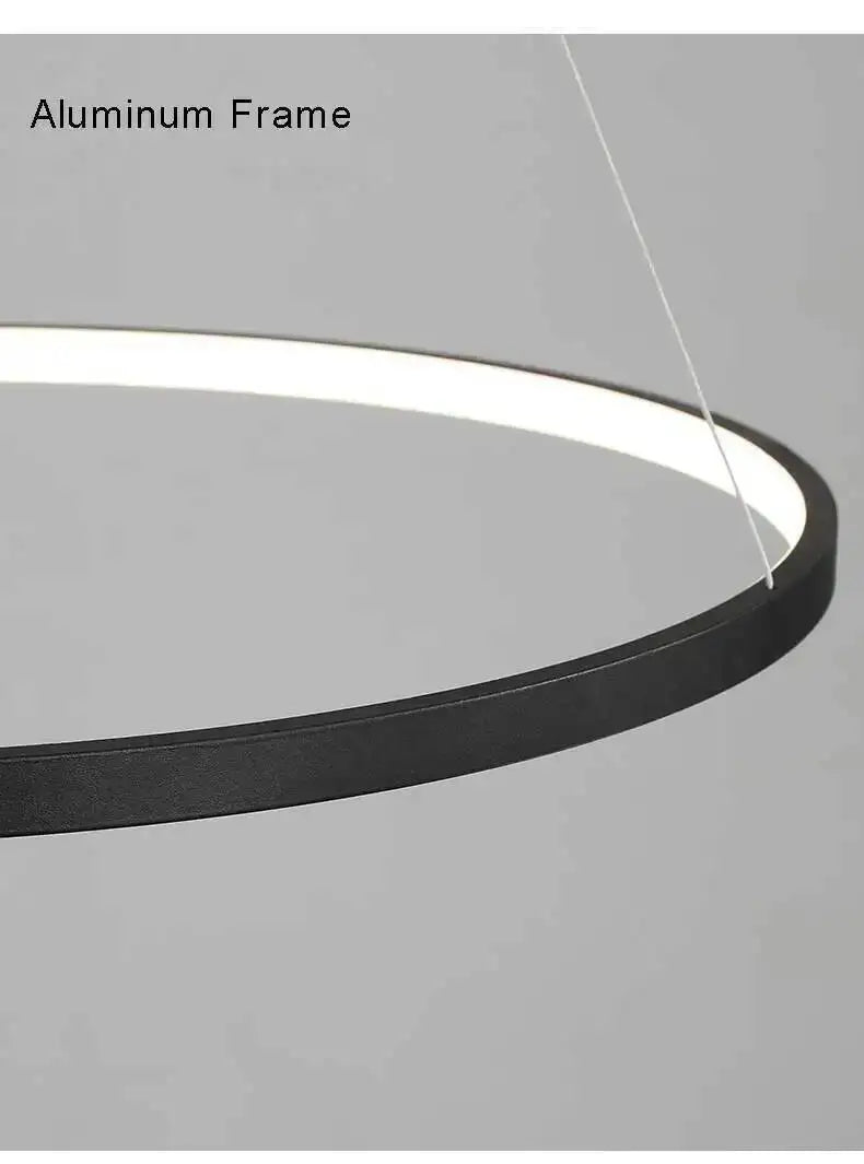 Nordic Aluminium Ring Chandelier