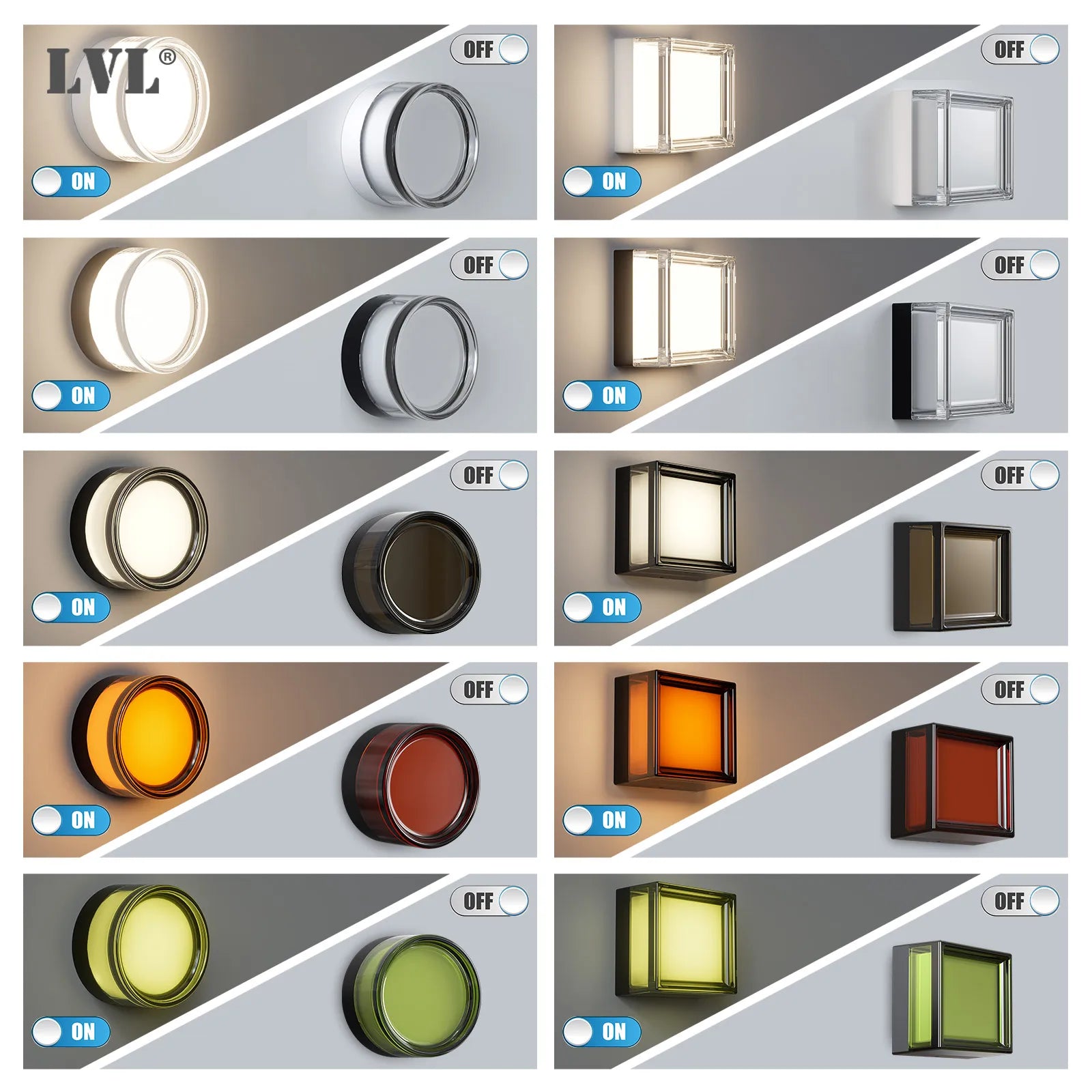 Modern 9W LED Outdoor Wall Lamp