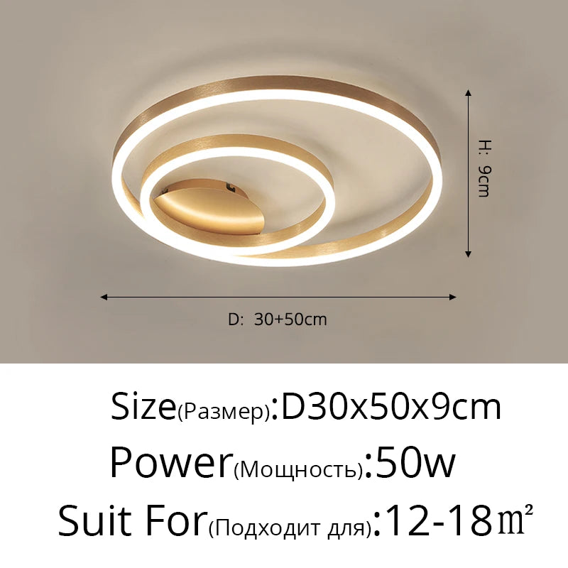 Nordic Multi Ring Circle Chandelier