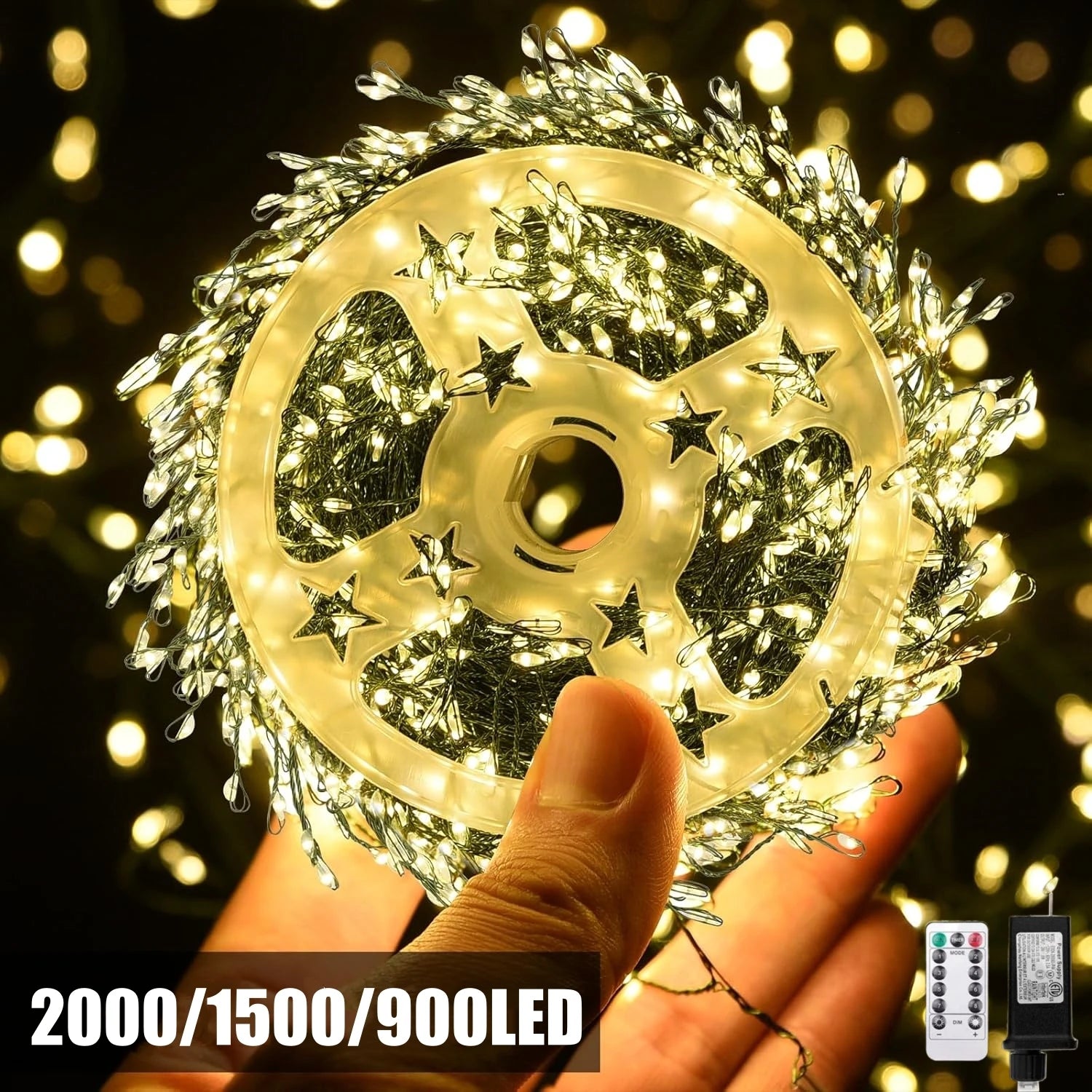 Cluster Firecracker Fairy String Lights