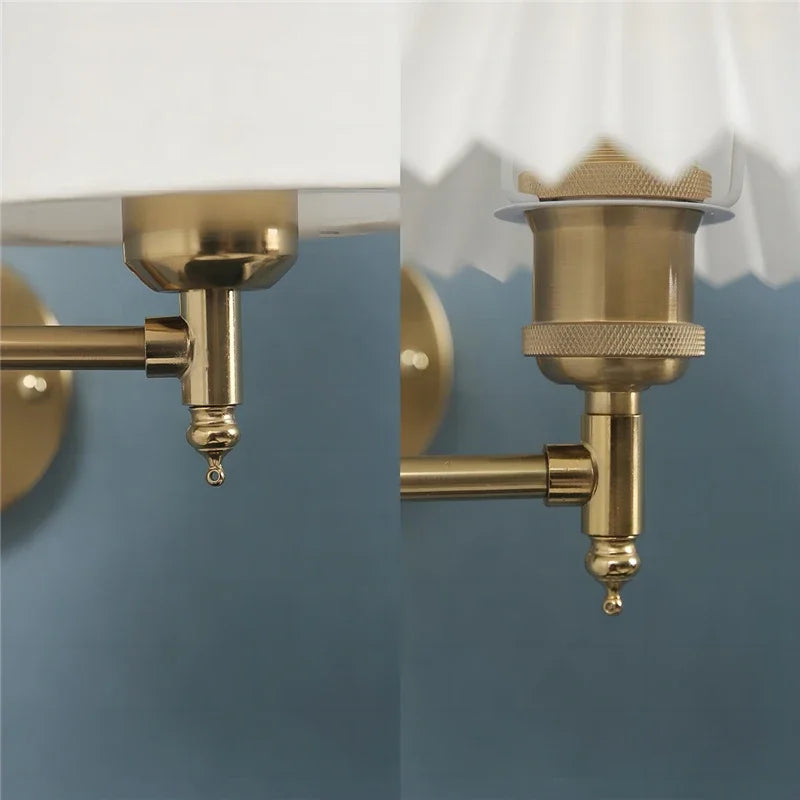Folding Rocker Arm Wall Lamp