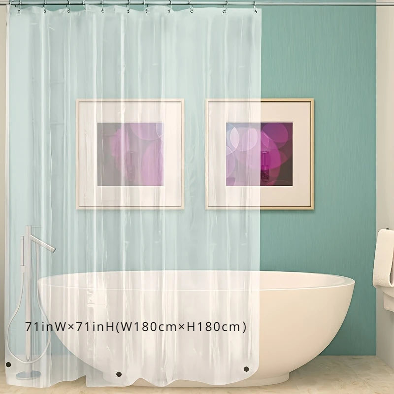 Shower Curtain Transparent Peva Transparent Shower Curtain