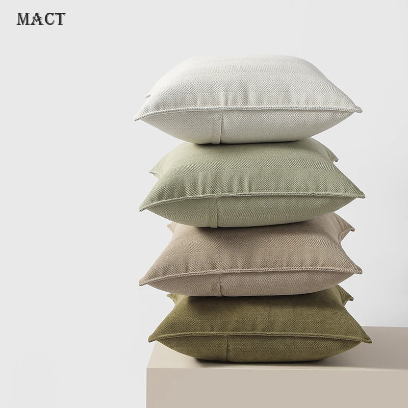 MACT Decorative Pillow Covers Soft Chenille Couch Throw Pillow
