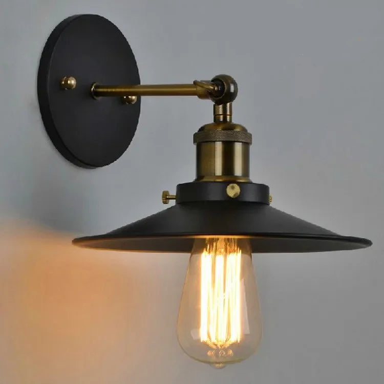 American Industrial Iron Wall Lamp