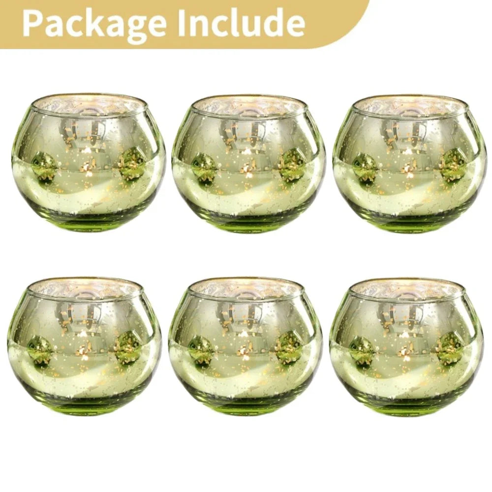 Mercury Glass Votive Candle Holders