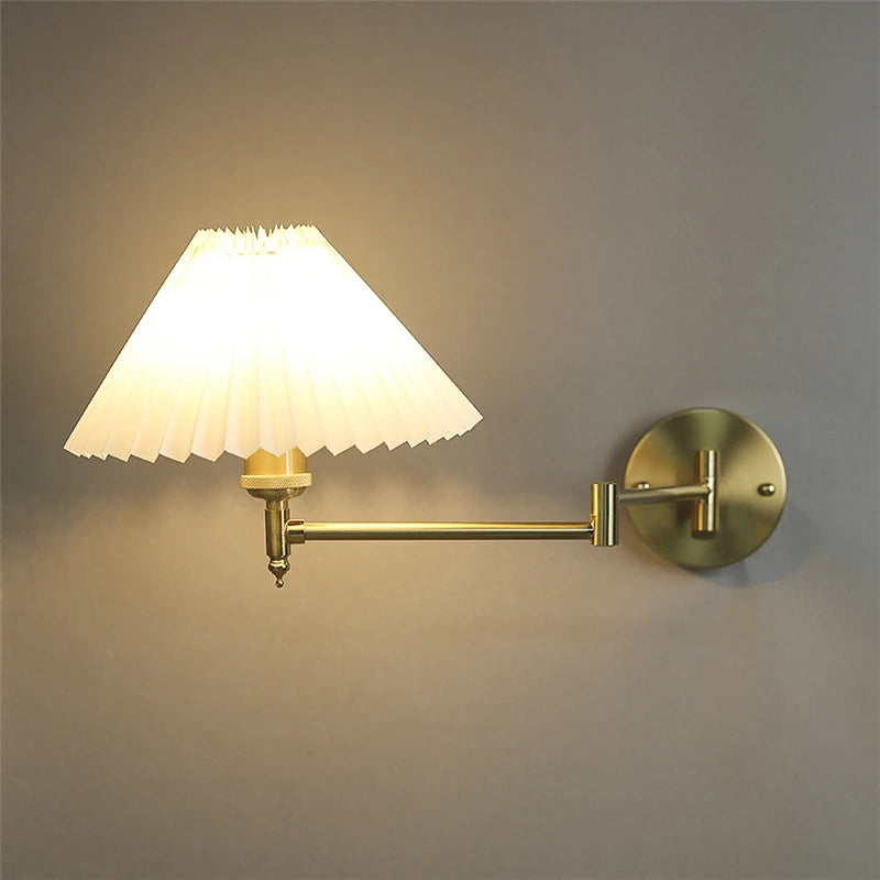 Folding Rocker Arm Wall Lamp