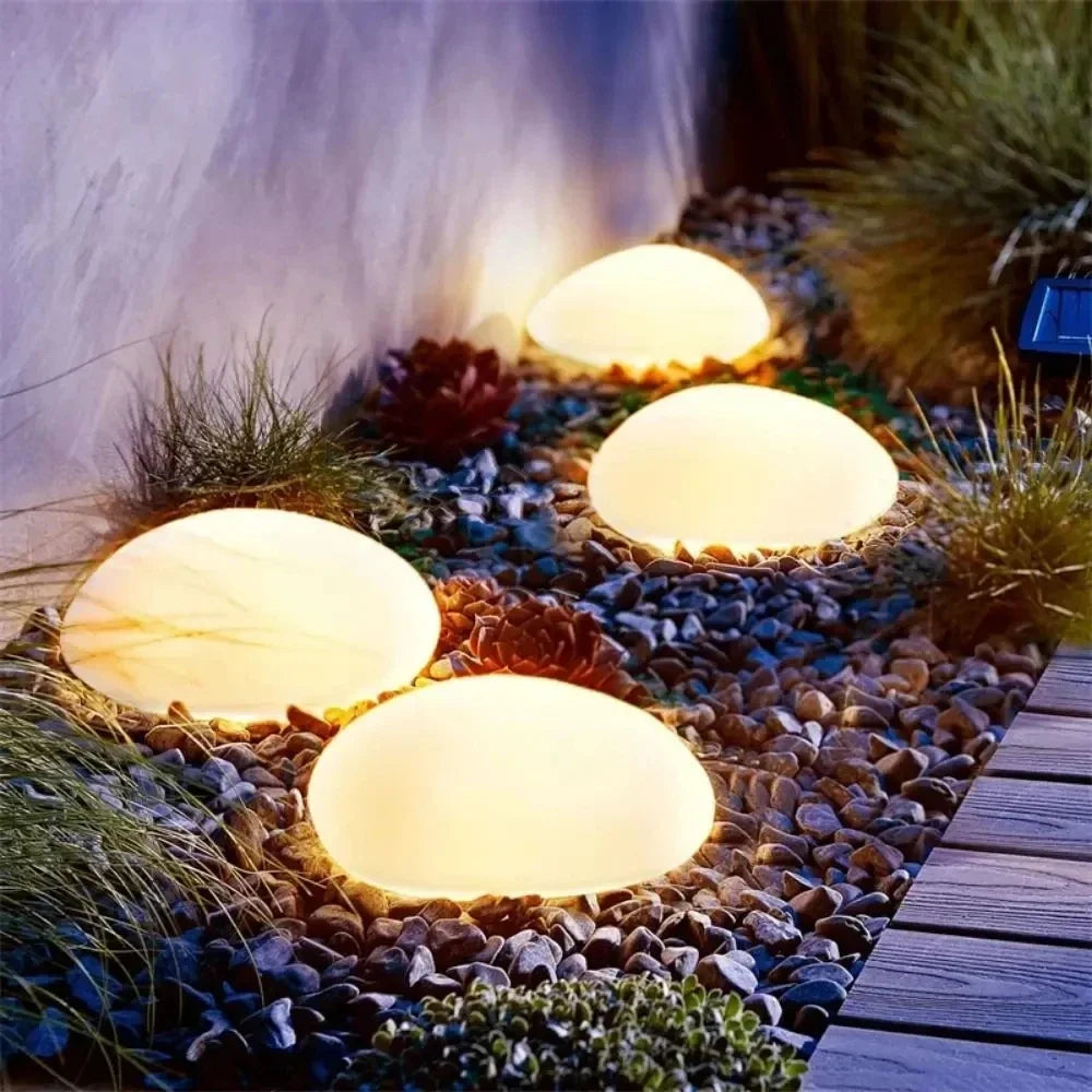 Solar Frosted Stone Ground Light