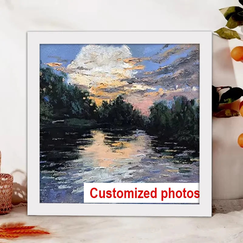 Custom Square Wood Photo Frame