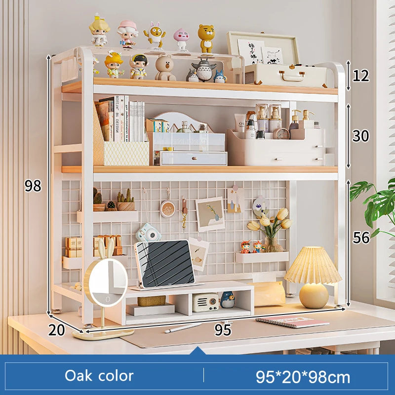 Grid Bookshelf Desktop Storage Rack