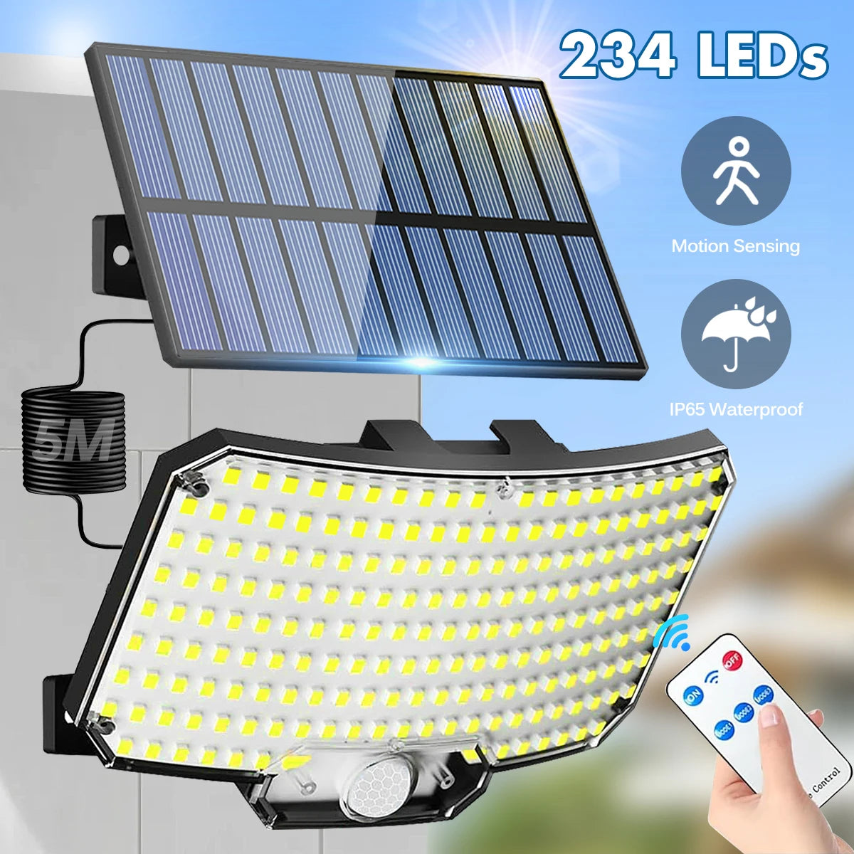 Solar Motion Sensor Flood Light