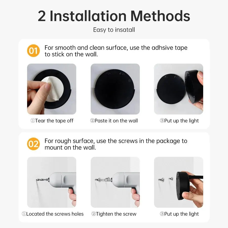 Motion Sensor Rechargeable Wall Light