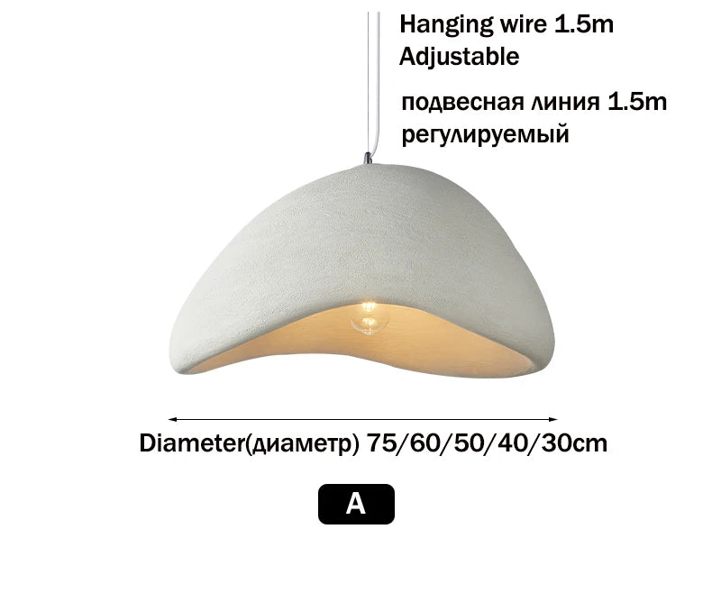 Wabi Sabi Oversized Dome Pendant