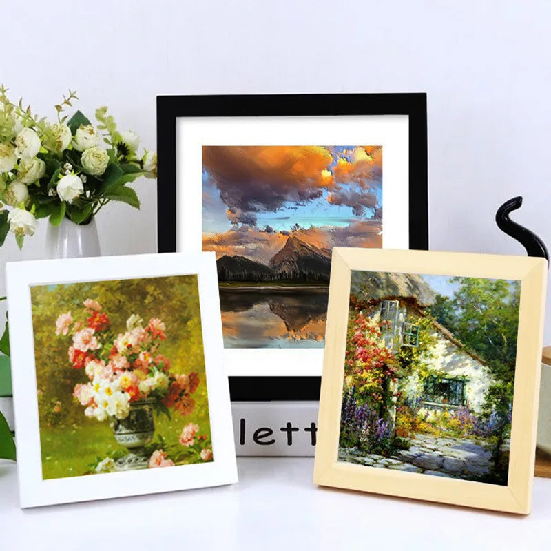 Custom Square Wood Photo Frame